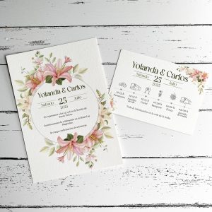 Invitación de boda Artemisa