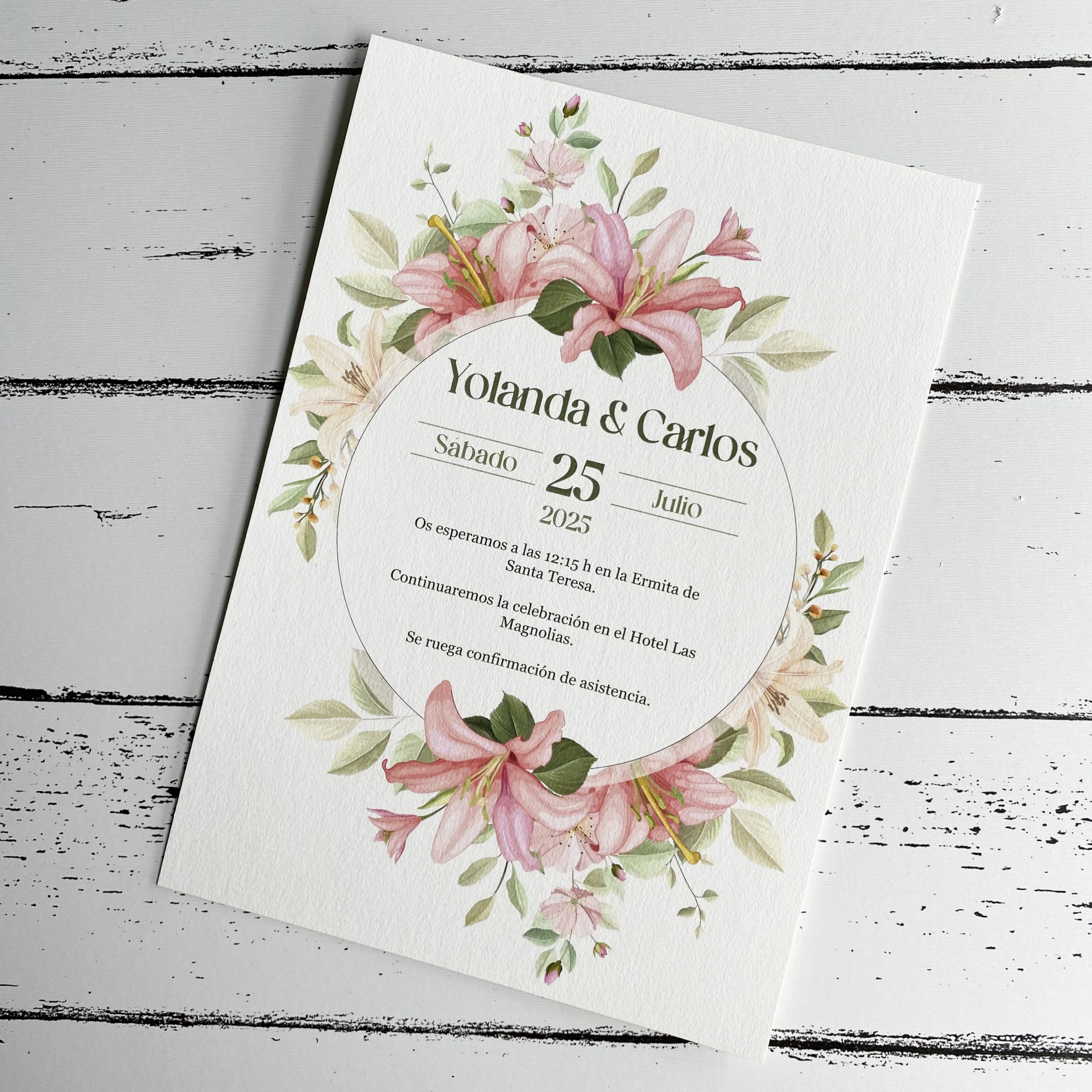 Invitaci贸n de boda Artemisa - Imagen 2