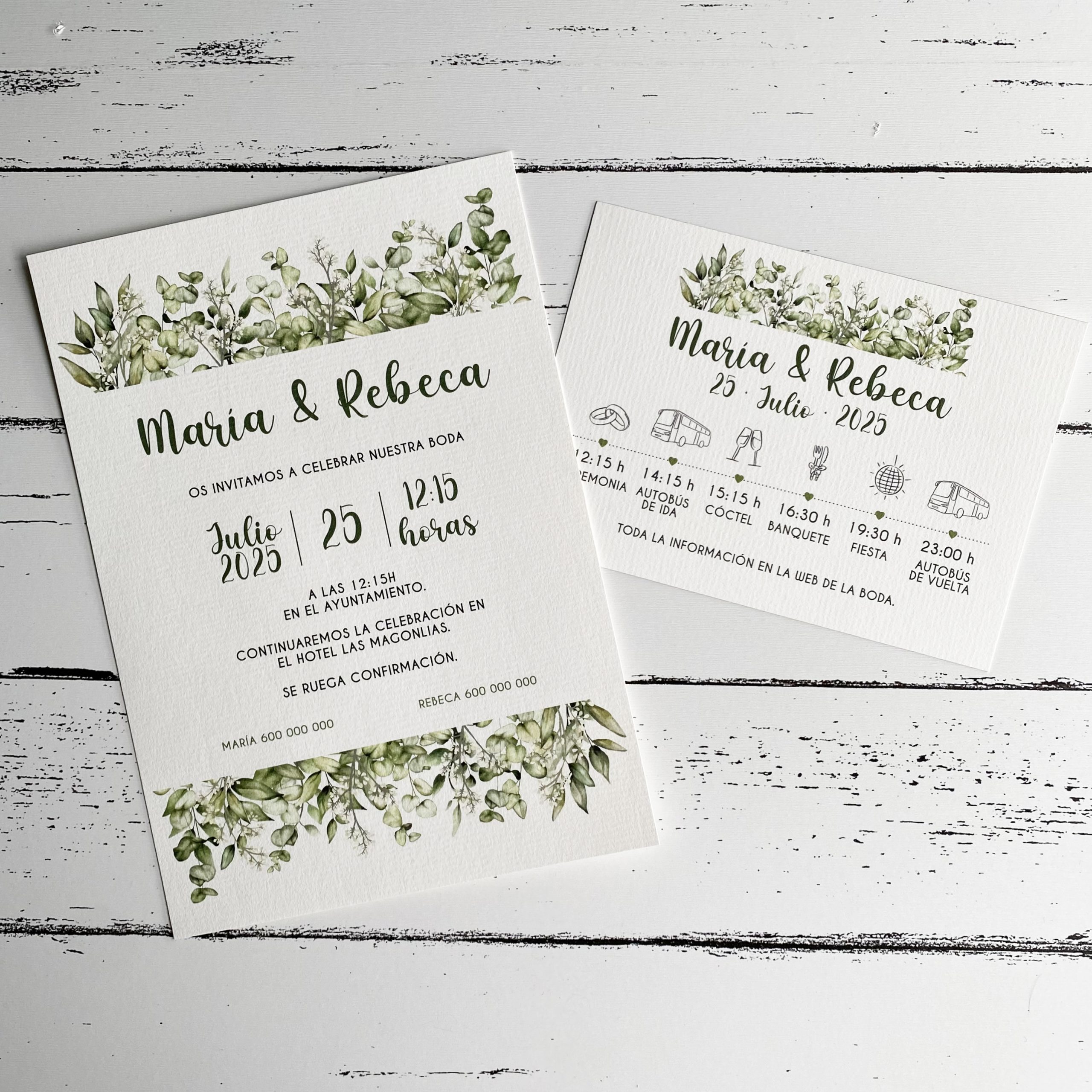 Invitaci贸n de boda Melia